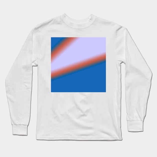 red blue white texture Long Sleeve T-Shirt by Artistic_st